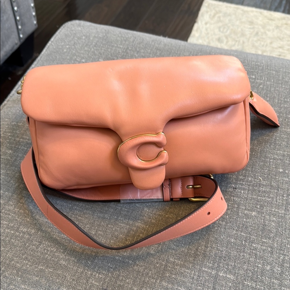 Coach Women's Pillow Tabby Shoulder Bag and Slim Trifold Wallet-Light Coral - Picture 9 of 16